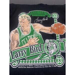 1990S Boston Celtics Larry Bird Salem Nutmeg T-Shirt